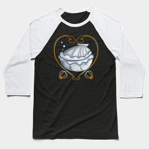 The Clam Baseball T-Shirt by Amused Artists